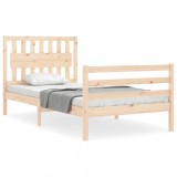 Cumpara ieftin Cadru de pat cu tablie, 100x200 cm, lemn masiv