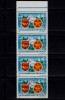 RO 1988 LP 1205 &quot; Expozitia Filatelica romano-chineza&quot;, straif de 4 vertical,MNH, Nestampilat