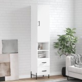 VidaXL Dulap &icirc;nalt, alb, 34,5x34x180 cm, lemn prelucrat
