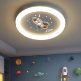 Lustra LED ROCKET , 75W, Diametru 49,99cm, lumina Rece/Calda/Neutra, Alb