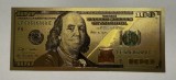 100 Dollar 2003 SUA, plastifiata argintata