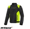 Geaca (jacheta) barbati pentru scuter - motocicleta Racing vara Seventy model SD-JR48 culoare: negru/galben fluor Negru/galben fluor M