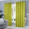 Set draperii tip tesatura in cu inele albe, Madison, 150x230 cm, densitate 700 g/ml, Hardin, 2 buc