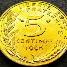 Moneda 5 CENTIMES - FRANTA, anul 1996 *cod 1730 A = UNC