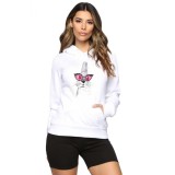 Hanorac dama alb - Bunny Fashion - S