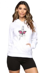 Hanorac dama alb - Bunny Fashion - S