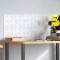 Plăci cu tablouri 4 pcs Argintiu 50 x 20 cm Aluminiu