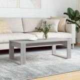 Gossi masuta de cafea, gri sonoma, 102x50x35 cm, lemn prelucrat