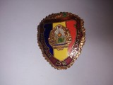 Bnk ins Insigna Militar de frunte - varianta mare - anii `70 - varianta culoare, Romania de la 1950