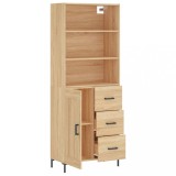 Cumpara ieftin Dulap inalt, stejar sonoma, 69,5x34x180 cm, lemn compozit