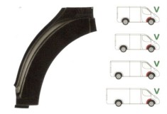 Segment reparatie aripa fata exterior Ford Transit 05.2000-04.2006 Partea Dreapta, punte Fata partea din spatele rotii, metal
