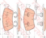 Set placute frana,frana disc AUDI A8 (4E) (2002 - 2010) TRW GDB1811