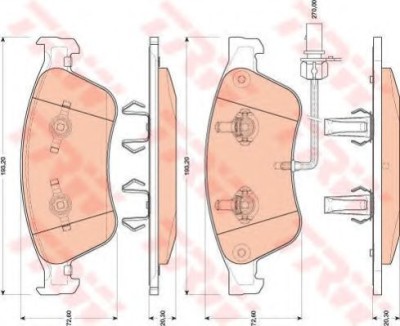 Set placute frana,frana disc AUDI A8 (4E) (2002 - 2010) TRW GDB1811 foto