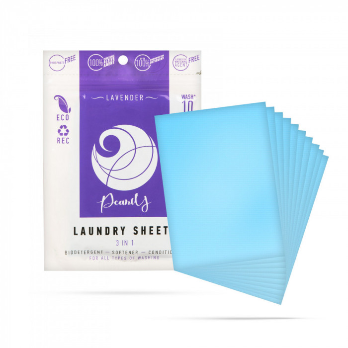 Servetele detergent solubile pentru haine albe - Lavanda - 10 buc Best CarHome