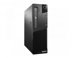 Sistem desktop Lenovo Refurbished ThinkCentre M83 Intel Core i3-4130 4GB DDR3 500GB HDD HD Graphics Windows 10 Home Black foto