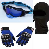 Cumpara ieftin Set accesorii moto -off road-atv-bicicleta-tricicleta:Ochelari,manusi si cagula, set Marime M