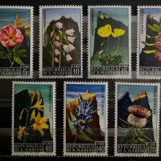 BC533, San Marino 1967, serie flori
