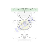 Set placute frana Icer 181739, parte montare : Punte Spate