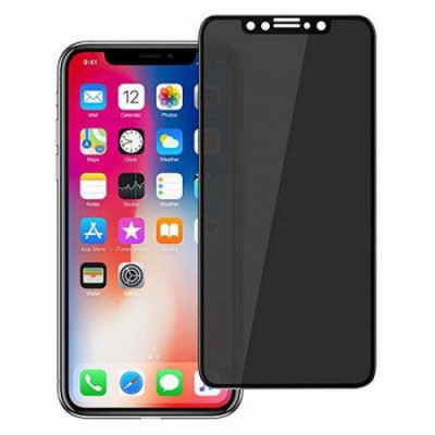 Folie de sticla 5D Apple iPhone X Privacy Glass , folie securizata duritate 10H foto