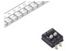 DIP-SWITCH C&amp;K 2 Secțiuni ON-OFF SPST SMT SDA02H1SBDR Montare PCB Raster 2.54mm