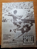 Sport octombrie 1985-doina melinte,e. szabo,d.silivas,steaua bucuresti,u.craiova
