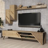 Cumpara ieftin Ansamblu Comoda TV Beril Oak