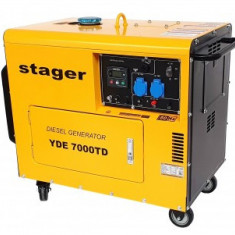 Stager YDE7000TD Generator insonorizat diesel monofazat 4.2kVA, 18A, 3000rpm