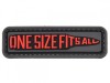 *Patch &quot;ONE SIZE FITS ALL&quot; 3D [JTG]
