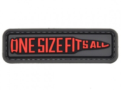 *Patch &amp;quot;ONE SIZE FITS ALL&amp;quot; 3D [JTG] foto