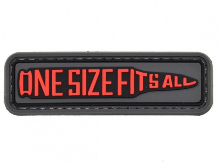 *Patch &quot;ONE SIZE FITS ALL&quot; 3D [JTG]