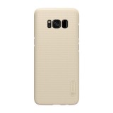 Husa samsung galaxy s8 nillkin frosted shield auriu + folie de protectie, Flippy