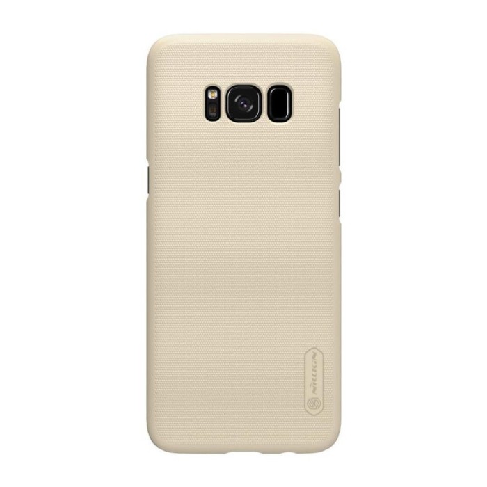 Husa samsung galaxy s8 nillkin frosted shield auriu + folie de protectie