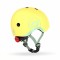 Casca de protectie pentru copii, sistem de reglare magnetic cu led, XXS-S, 45-51 cm, 1 an+, Lemon, Scoot Ride