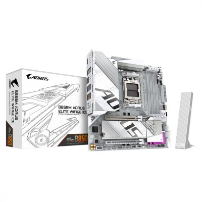 Placa de Baza GIGABYTE B850M AORUS ELITE WIFI6E ICE AM5 foto