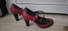 Pantofi din piele, 37, Rosu, Cu toc