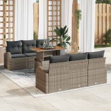 Cumpara ieftin Set de canapele pentru gradina 7 buc. Gri 100 x 55 x 73 cm