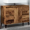 Gossi dulap de chiuveta, lemn vechi, 80x33x60 cm, lemn prelucrat