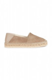 Geox espadrile de piele D LAMPEDUSA culoarea bej, D35V0A 02285 C6738