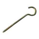 Cumpara ieftin Set 75 Carlige cu filet pentru lemn, metal, galben, carlig &Oslash; exterior 38 mm, lungime totala 142 mm