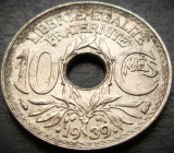 Moneda istorica 10 CENTIMES - FRANTA, anul 1939 * cod 431 - excelenta