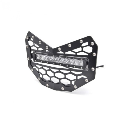 Grila radiator echipata cu proiector LED BAR compatibila MAVERICK X3 Cod: RZR-021 foto