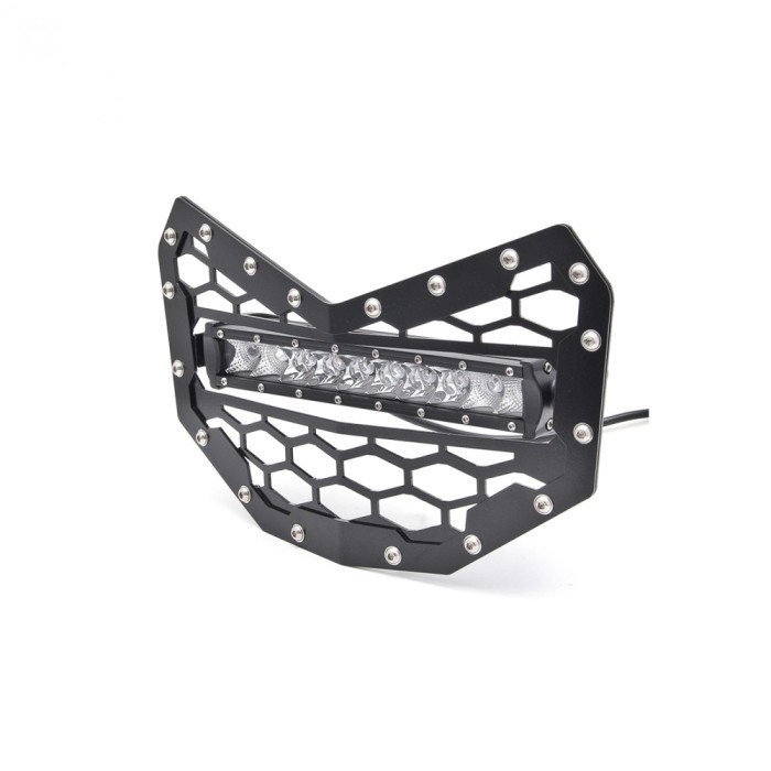 Grila radiator echipata cu proiector LED BAR compatibila MAVERICK X3 Cod: RZR-021