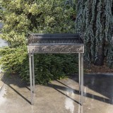 Gratar metalic pe carbuni cu 2 nivele 60x37cm / EXT 5720