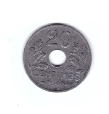 Moneda Franta 20 centimes 1941, stare foarte buna, curata foto
