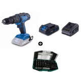 Cumpara ieftin Masina de gaurit si insurubat BC-CD60-X Scheppach + Set incarcator si acumulator SBSK2.0