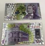 500 LEI 2005 (REPLICA/REPRODUCERE) POLIMER (PLASTIC) PLACATA CU ARGINT 999&permil;