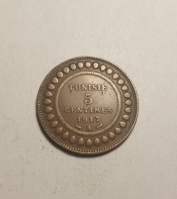 Tunisia 5 Centimes 1917 A foto