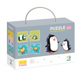 Duo Puzzle - Mama si puiul (2 piese), Dodo