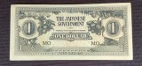 1 Dollar &quot;Banana Money&quot; - Malaezia aflată sub ocupația japoneză (1942-1945)