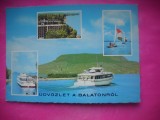 HOPCT 22088 VAPORAS PE LACUL BALATON --STAMPILA / TIMBRU -UNGARIA -CIRCULATA